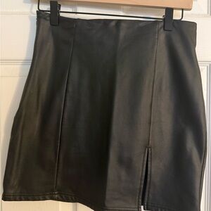 SHEIN Sleek Black Mini Skirt